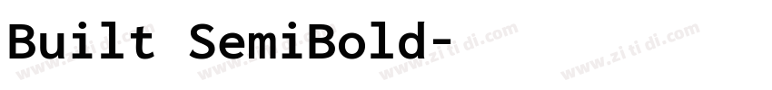 Built SemiBold字体转换